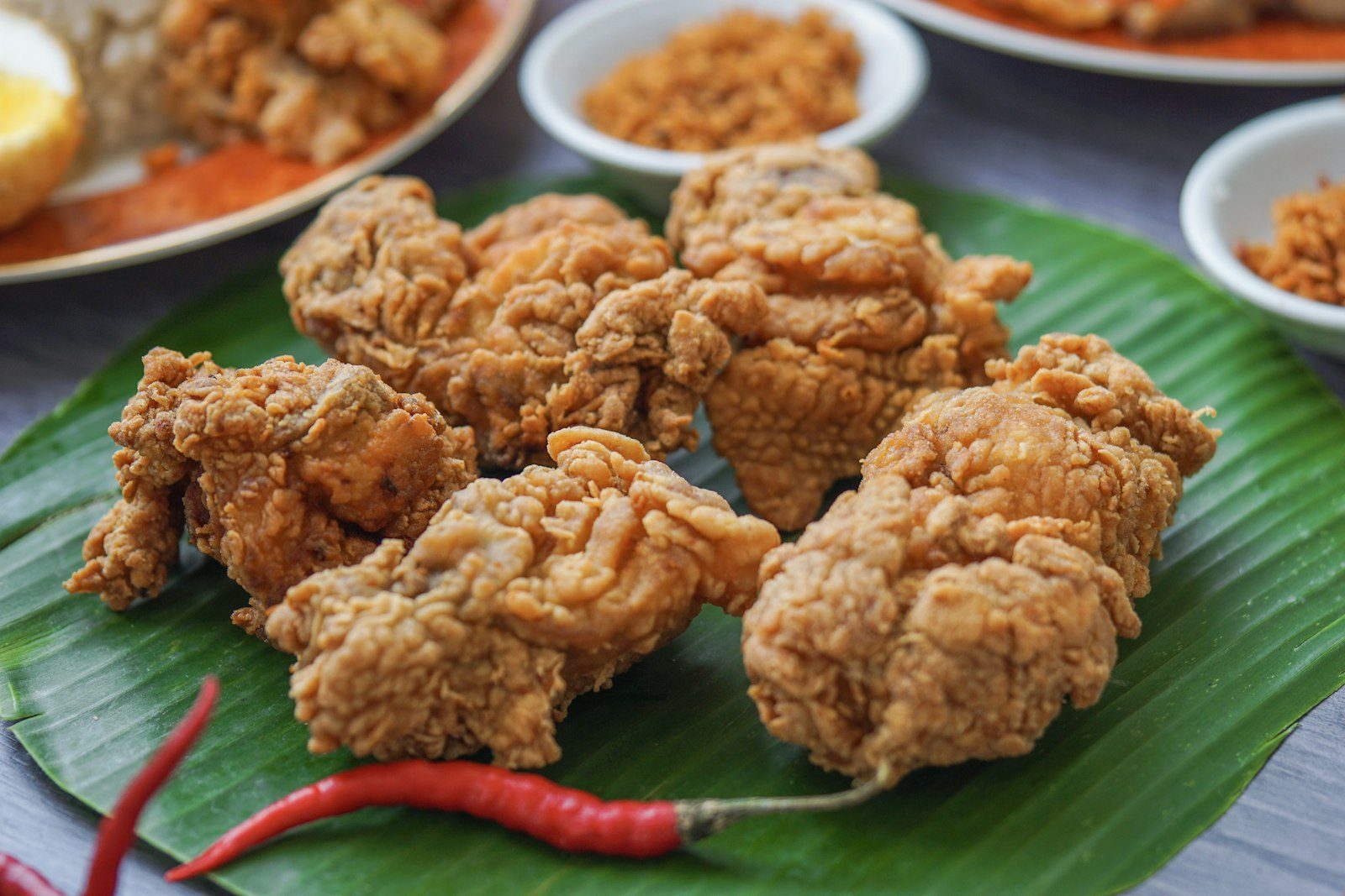 Crispy fried chicken at a Blairsville, GA restaurant