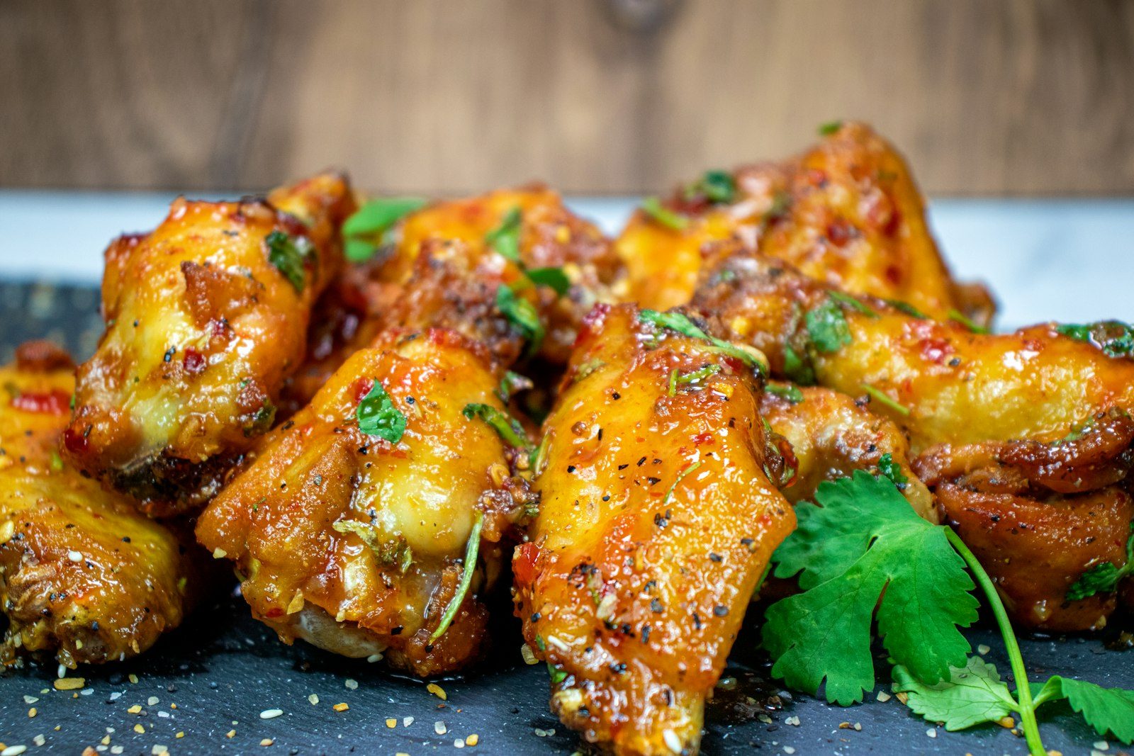 Glazed chicken wings at Blairsville Social in Blairsville, GA