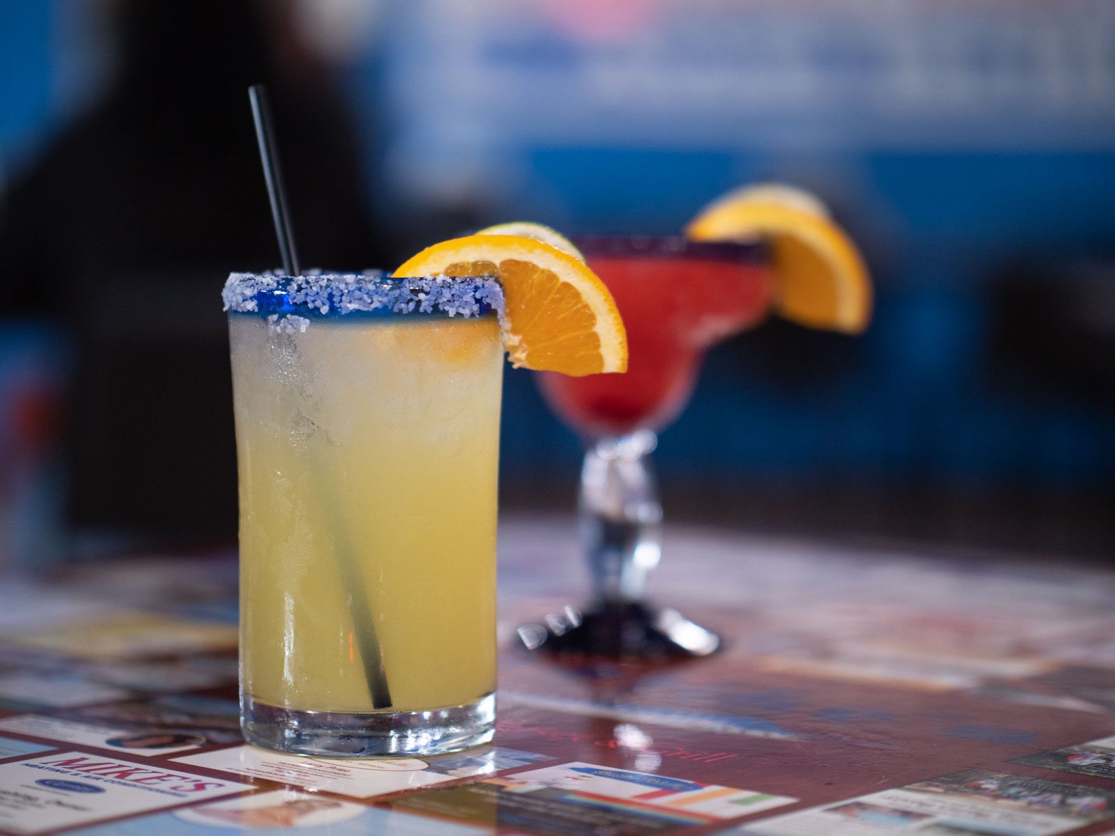 Margarita cocktails at Mike's Seafood Market & Grill in Blairsville, GA